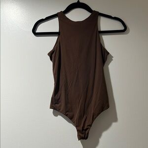 Skims Brown Sleeveless Bodysuit